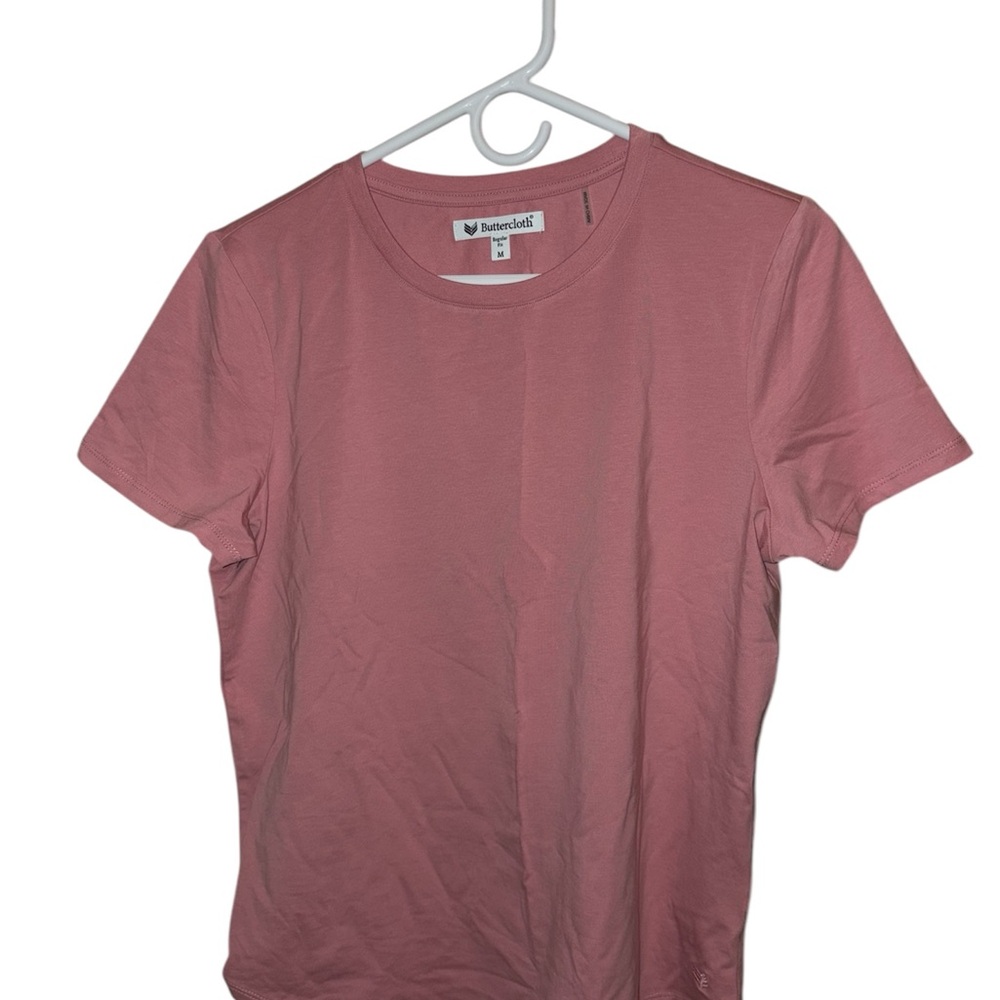 Pink Buttercloth Round-Neck T-Shirt *new with tags*